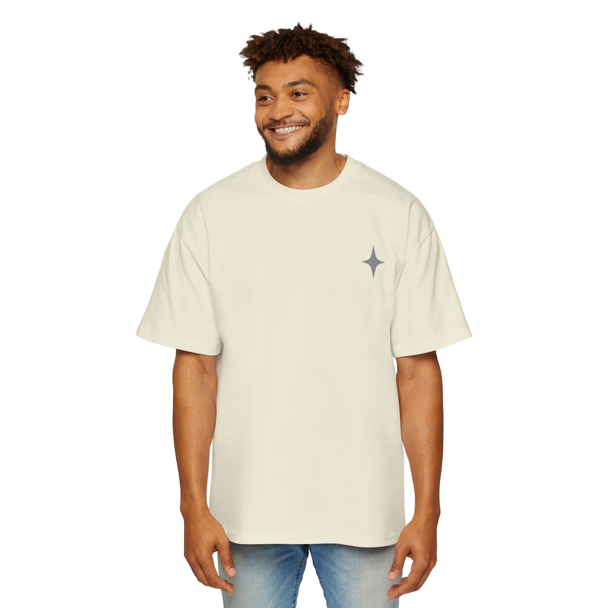 Hand-Drawn Moth Oversized Tee | Minimalist Nature Graphic Shirt
