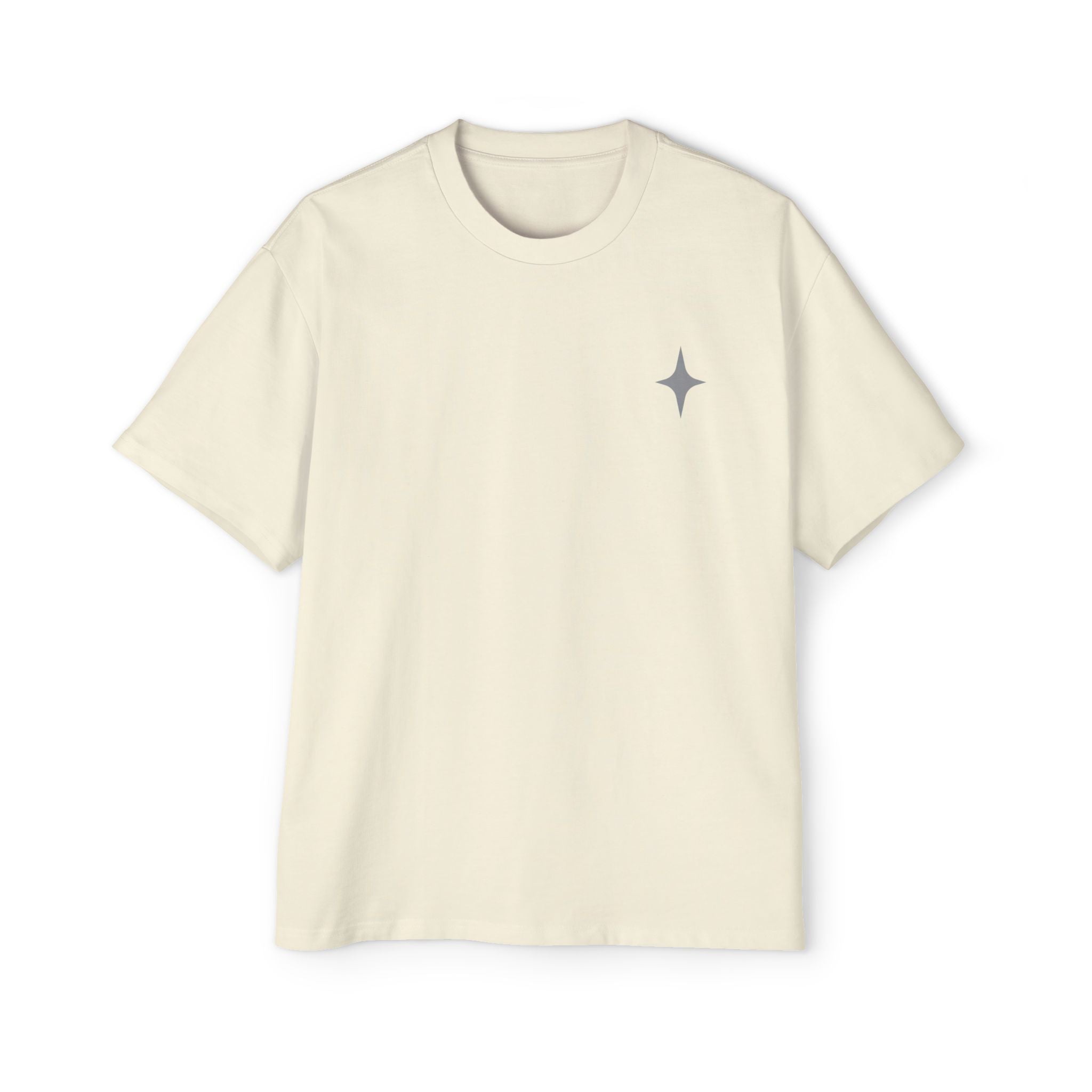 Hand-Drawn Moth Oversized Tee | Minimalist Nature Graphic Shirt