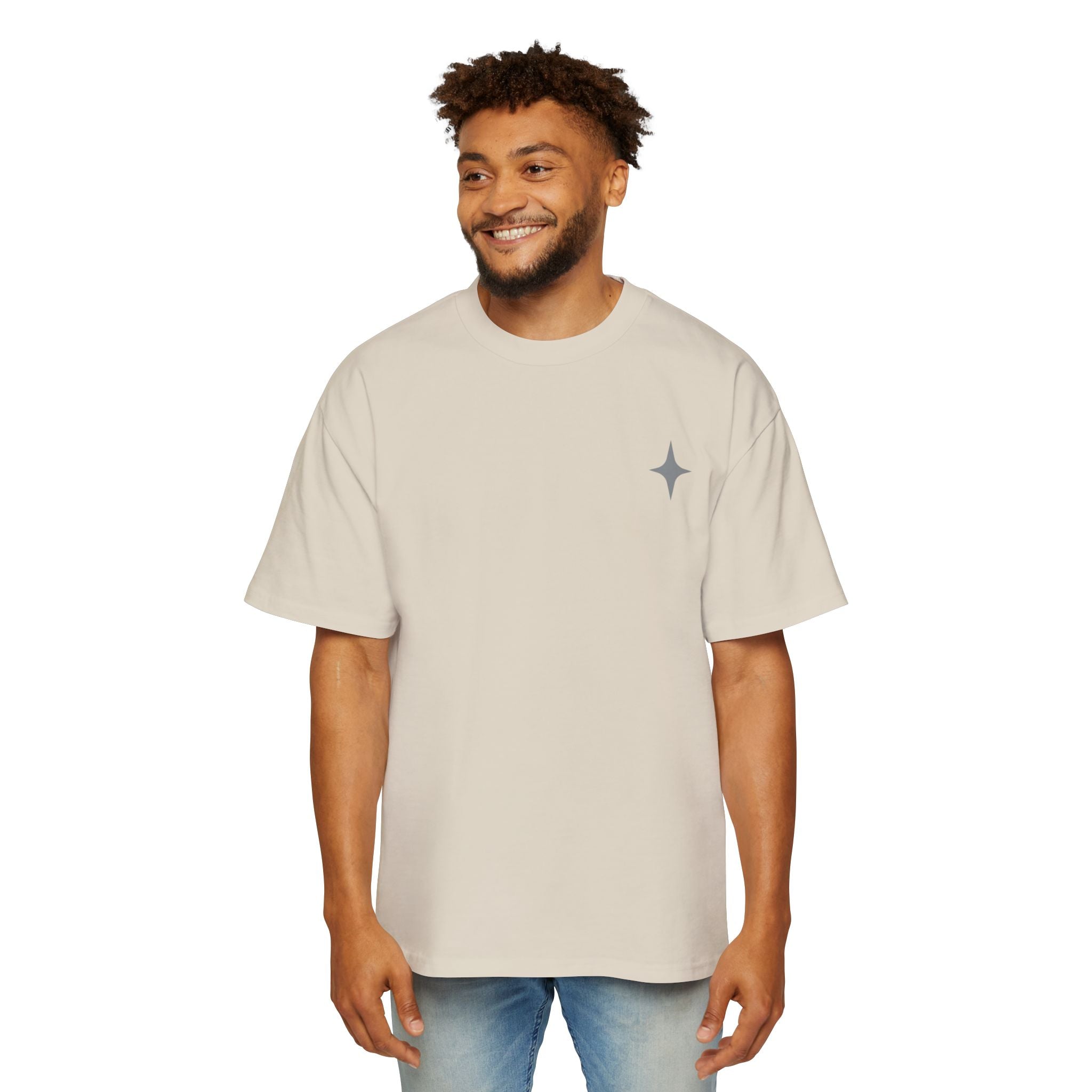 Hand-Drawn Moth Oversized Tee | Minimalist Nature Graphic Shirt